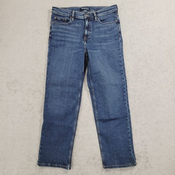 NWOT Calvin Klein Womens Size 8 Straight Leg Blue Jeans Cotton/Spandex// 26CT - Picture 1 of 9